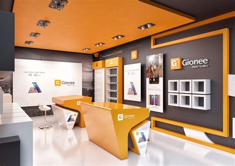 Mobile Store Design On Behance Shop Counter Design Showroom Interior