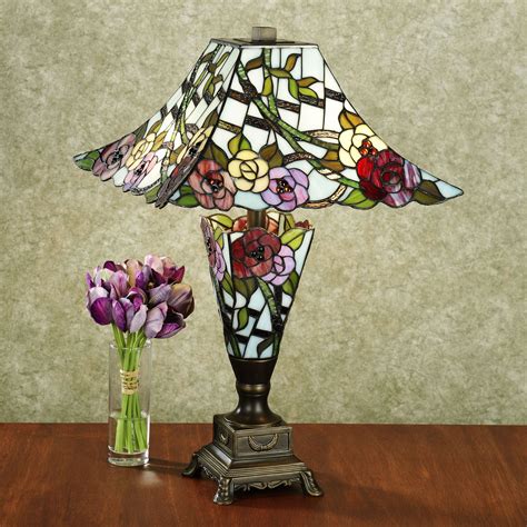 Haleys Garden Stained Glass Lamp Stained Glass Lamps Stained Glass