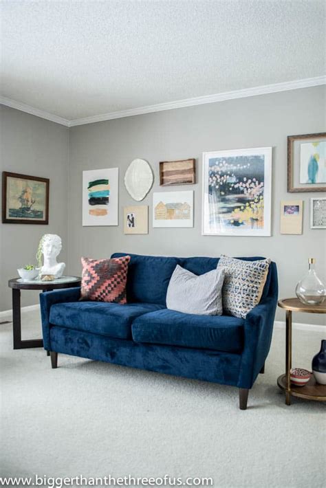 Living Room Gallery Wall With Design Help Bigger Than