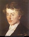 Portrait of Wilhelm Trübner 1872 - Wilhelm Leibl - WikiGallery.org, the ...