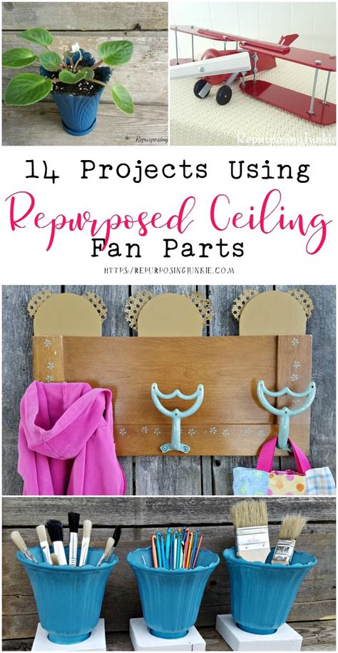 14 Projects Using Repurposed Ceiling Fan Parts