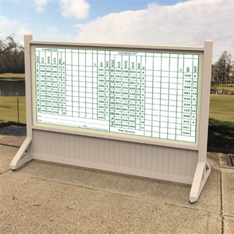 Portable Scoreboard Small Designer Golf Products