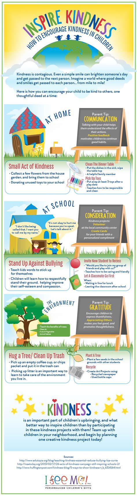 How To Encourage Kindness In Children Infographic E