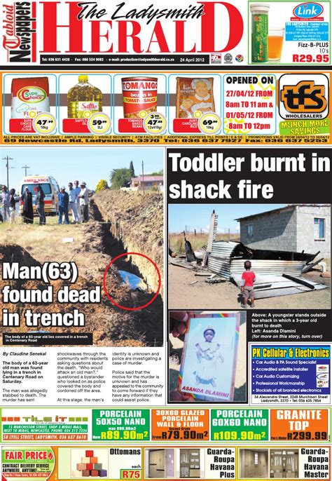 Ladysmith Herald 240412 By Tabloid Newspapers Issuu