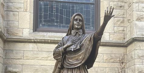 unveiling of a newly commissioned statue of st frances xavier cabrini missionary sisters of