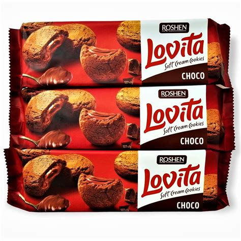 Roshen “lovita” Butter Chocolate Soft Cookies With Choco Filling 46 Oz