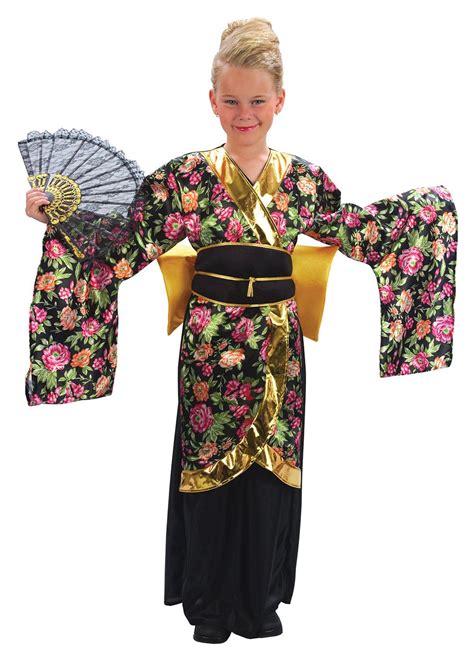 Geisha Girl Girls Japanese Fancy Dress Costume Japan National Costume