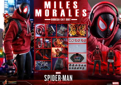 Hot Toys Vgm 50 Marvels Spider Man Miles Morales Bodega Cat Suit