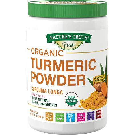 Nature S Truth Fresh Organic Turmeric Powder 12 Oz Walmart Com