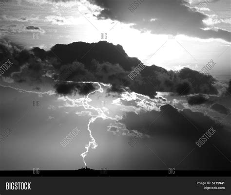 Lightning Strike Image And Photo Free Trial Bigstock