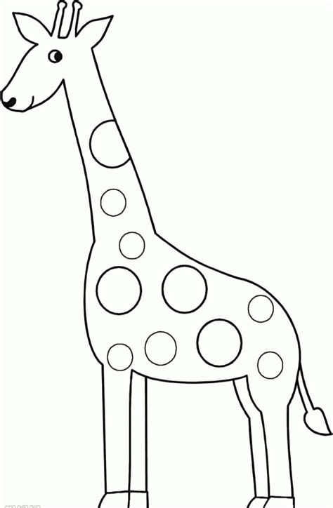 Best Photo Of Giraffe Template For Preschool Coloring Coloring Home