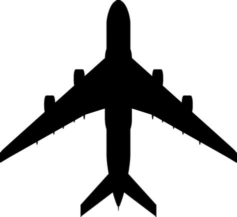Airplane Silhouette Vector At Getdrawings Free Download