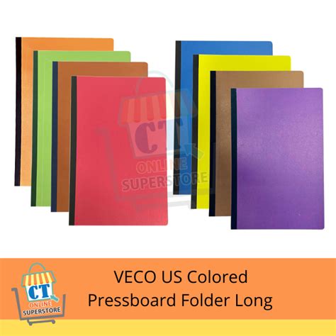 Veco Us Colored Pressboard Folder Long Sold Per Pc Lazada Ph