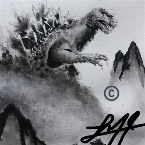 Godzilla Gmk Prints Etsy