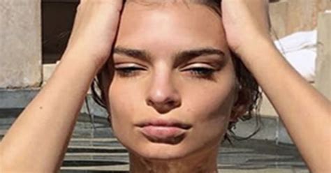 Skinny Dipping Central Emily Ratajkowski Strips Off For Steamy Pool Snap Daily Star