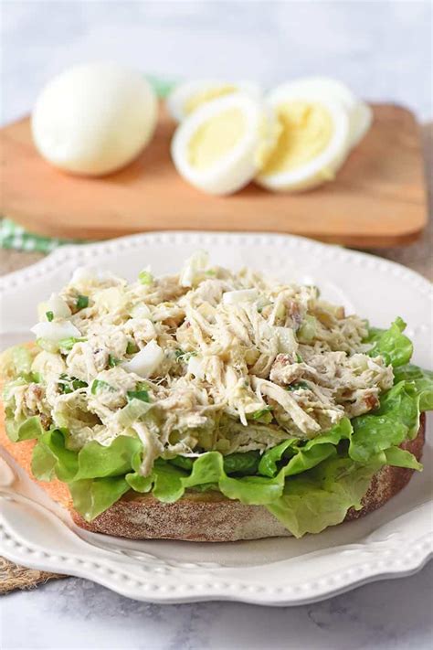 Easy Chicken Salad Recipe With Eggs Adventures Of Mel