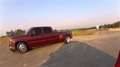 Slammed And Supercharged Hot Rod Lowered Chevy Dually Truck For Sale