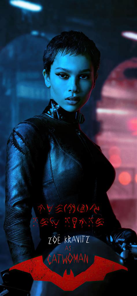 1125x2436 Zoe Kravitz As Catwoman In The Batman Movie 2022 Iphone Xs