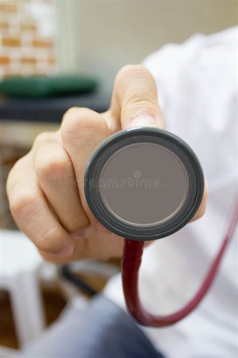 Medical Examination With Stethoscope Stock Image Image Of Nurse Cure