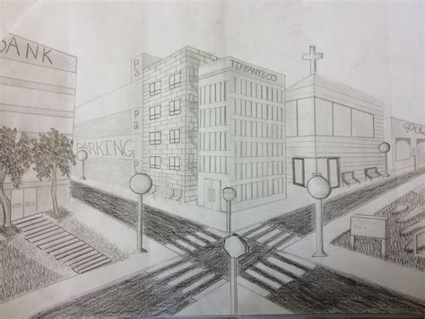 Последние твиты от drawing the city (@drawing_thecity). Mr. Sterken's Class: City Scape 2 Point Perspective Drawings