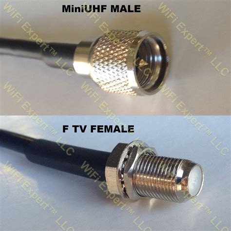Lmr100 Mini Uhf Male To F Female Coaxial Rf Pigtail Cable Rf Coaxial