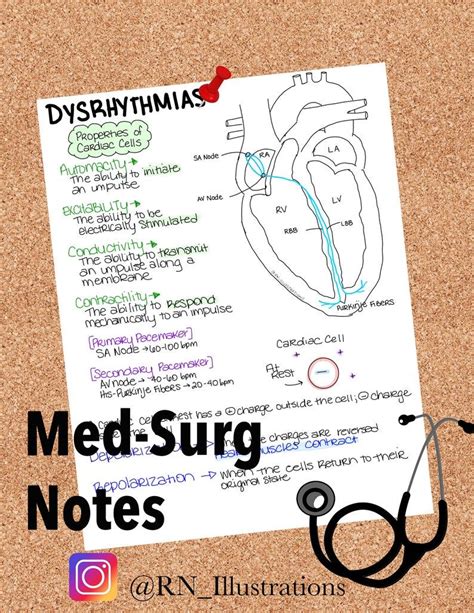 Dysrhythmias Med Surg Nursing Notes 5 Pages In 2020 Nursing Notes