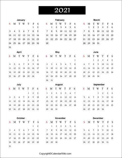In addition to providing a fresh start, a new calendar can keep you organiz. 2021 Printable Calendar Free | Calendar Printables Free ...