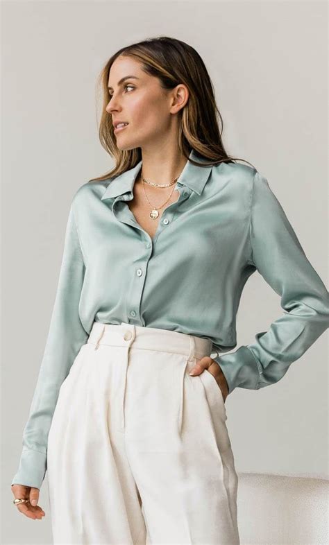 Monaco Silk Blouse Silk Shirt Outfit How To Look Classy Fashion Outfits