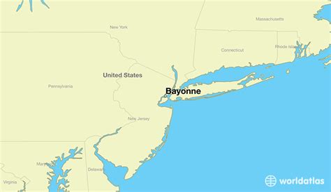 Where Is Bayonne Nj Bayonne New Jersey Map