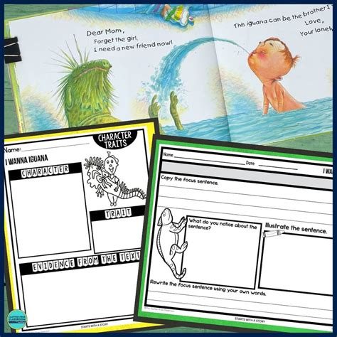 I Wanna Iguana Activities Worksheets And Lesson Plan Ideas Clutter Free Classroom Store