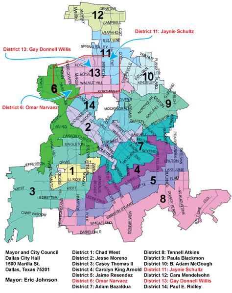 Dallas City Limits Map