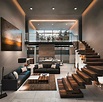 Loft escalera volada | Casas modernas interiores, Diseño interiores ...