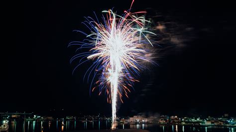 Download 1366x768 Wallpaper Salute Celebrations Fireworks Night