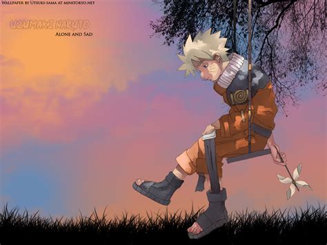 This group is for people who like and can make naruto wallpaper! Naruto Wallpaper: Uzumaki Naruto - Alone And Sad - Minitokyo