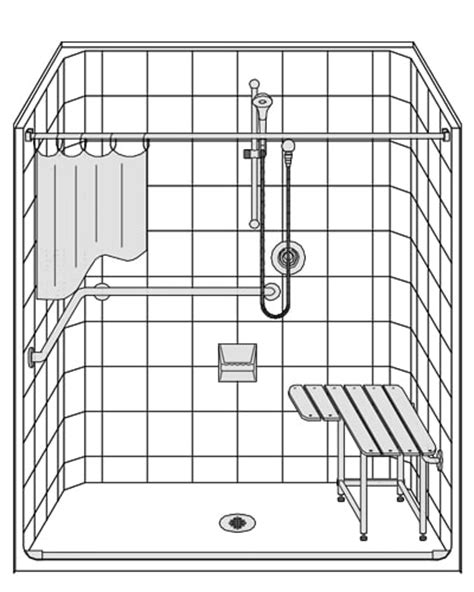 Les6333a75t One Piece 63 X 33 Ada Shower 75 Traditional Threshold