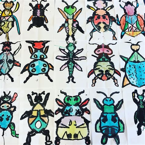 Symmetry Bugs — Art With Lee Bug Art Symmetry Art Art