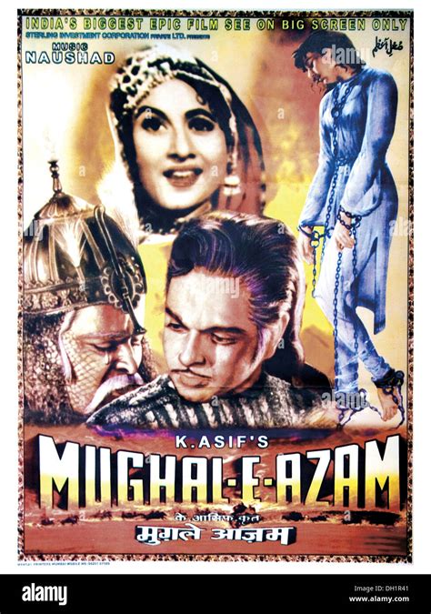 Indian Bollywood Hindi Movie Film Poster Of Mughal E Azam K Asif