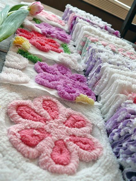 Yummy Chenille Squares Flowers Flickr Photo Sharing Chenille