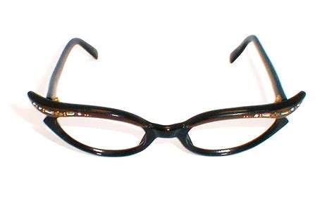 Swank Frame France Vintage Womens Cat Eye Glasses
