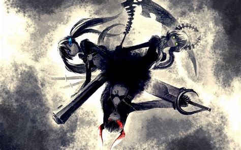 Anime Black Rock Shooter Black Gold Saw Hd Wallpaper Peakpx