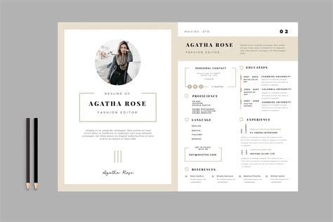Minimal Resume CV Graphic By TMint Creative Fabrica