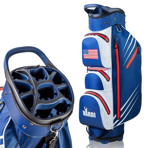 Vardi Lightweight Golf Cart Bag 14 Way Organizer Full Length Divider