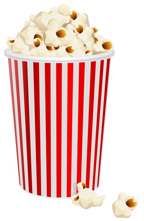 Popcorns Transparent PNG Clip Art Image | Gallery Yopriceville - High-Quality Images and ...