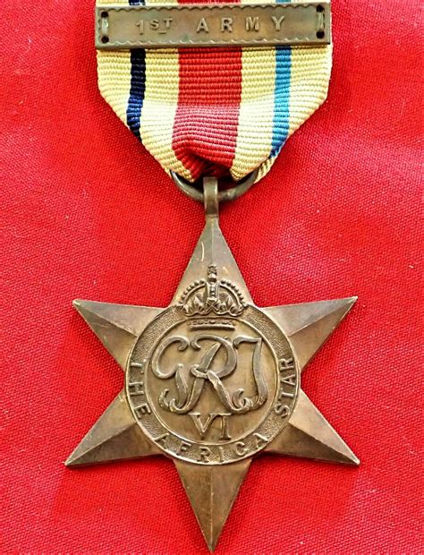 Ww2 British 1st Army Bar Clasp For Africa Star Medal Ribbon Monty
