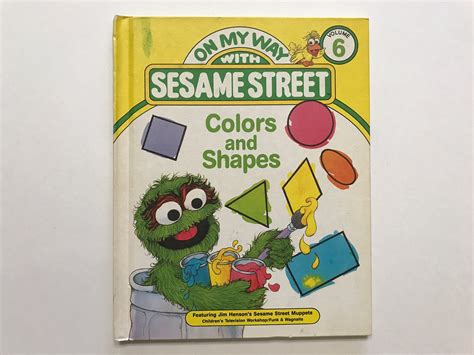 1989 On My Way With Sesame Street Book Volume 6 Colors And Etsy