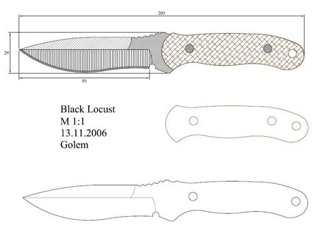 Un blog sobre cuchillos y traumas adyacentes. Plantillas para hacer cuchillos | Knife template, Knife making, Diy knife
