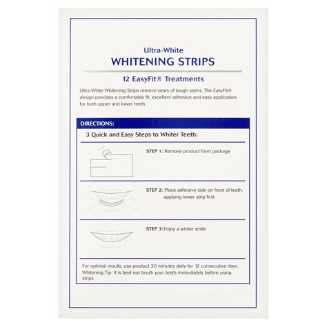 Equate Ultra White Whitening Strips Enamel Safe 24 Whitening Strips