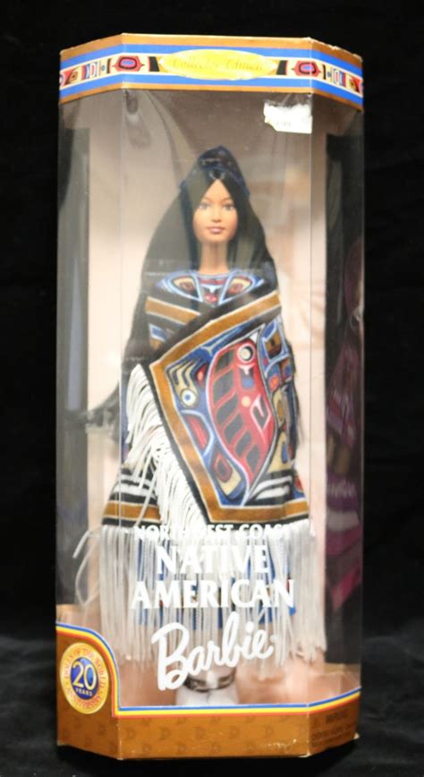 northwest coast native american barbie doll collector rare dolls of the world 1999 mattel 24671