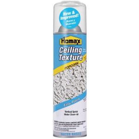 Homax popcorn ceiling patch can be used to repair stained, scraped and. Homax 14 oz. Ceiling Popcorn Easy Patch Spray Texture-4094 ...