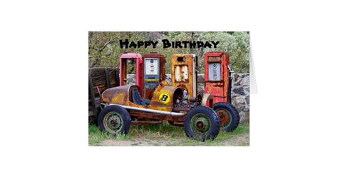 Happy Birthday Race Car Humor Card Zazzle